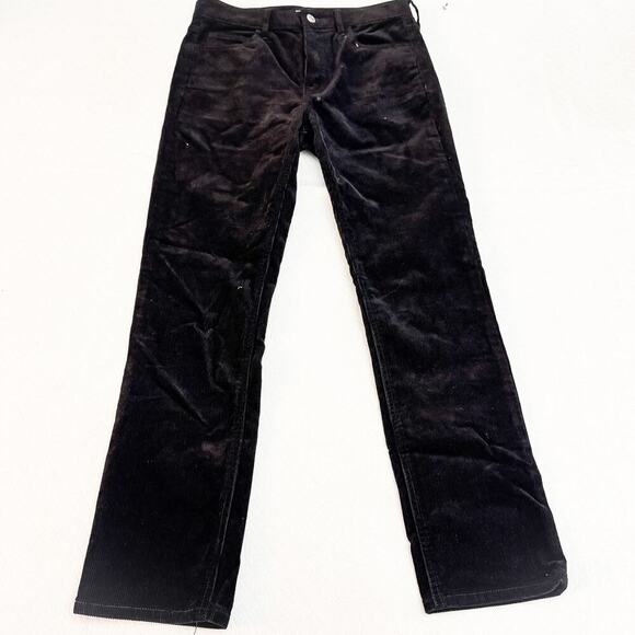 Club Monaco The High Rise Skinny Cord Style Black Denim Jeans Size 26 - Picture 2 of 9